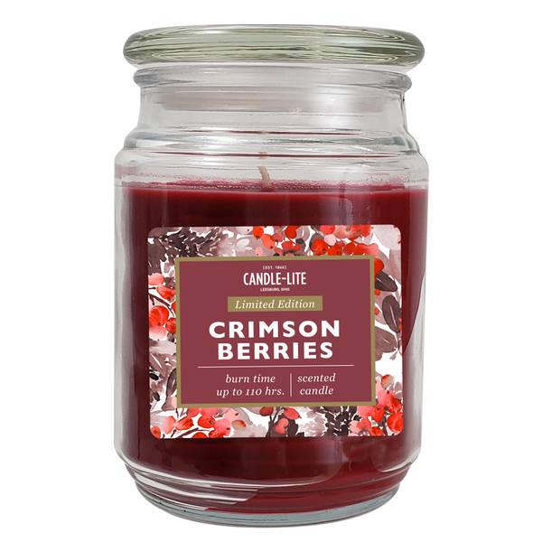 CandleLite 18 oz Crimson Berries Jar Candle 4488659 Blain's Farm