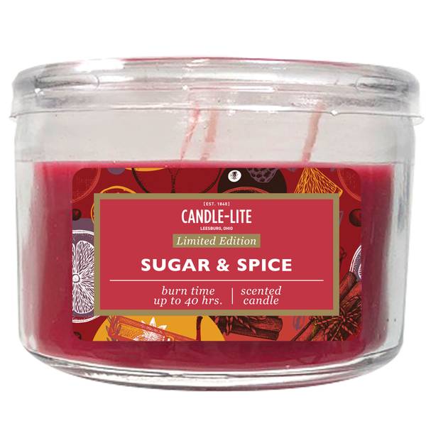 CandleLite 10 oz 3Wick Sugar and Spice Jar Candle 4489654 Blain's