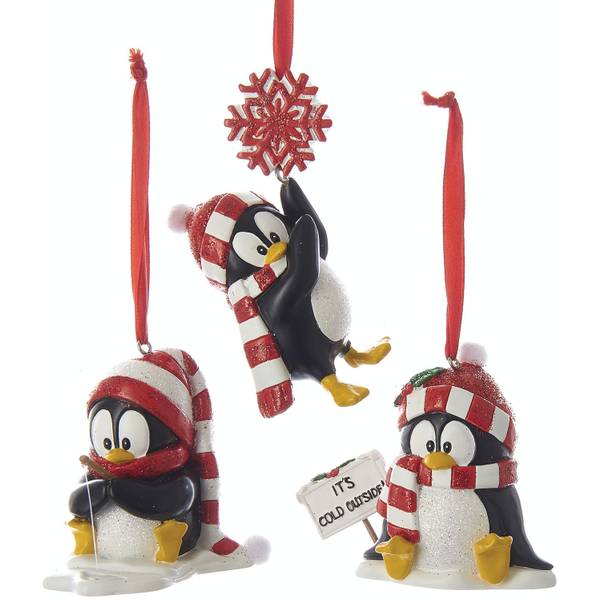 resin penguin statues