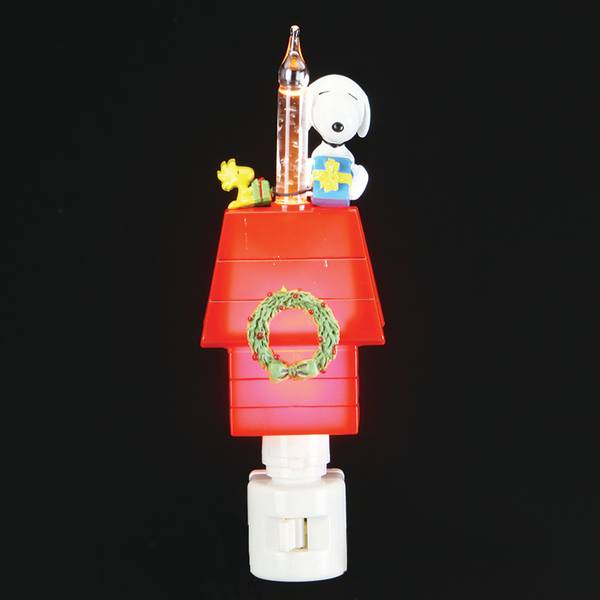 Roman 7 Snoopy Christmas Doghouse Bubble Night Light Blain S Farm Fleet