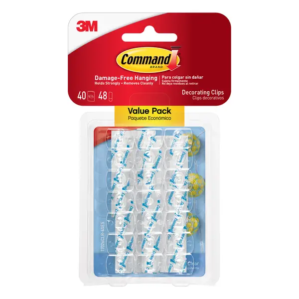 Command Poster Strips, White, Damage Free Decorating, 136 Command