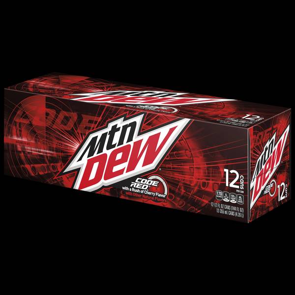 glucose concentration in diet mountain dew code red