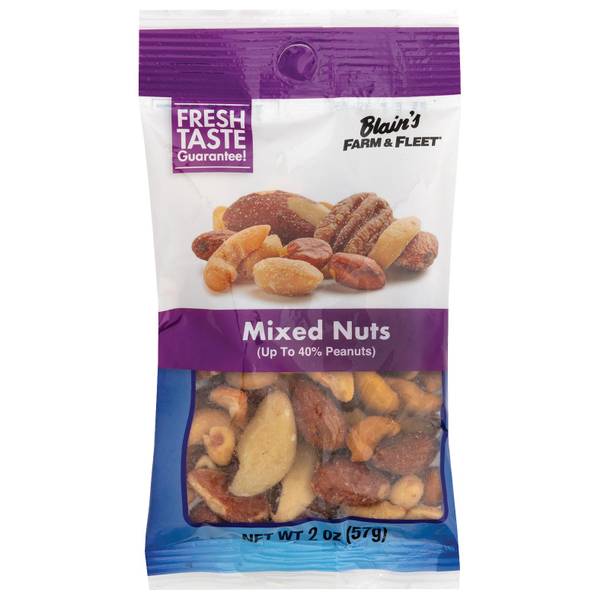 Blain's Farm & Fleet 2 oz Mixed Nuts (40% Peanuts) - 706196 | Blain's ...