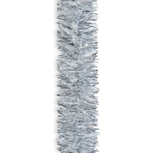 Photo of 10' Silver Snow Embossed Garland