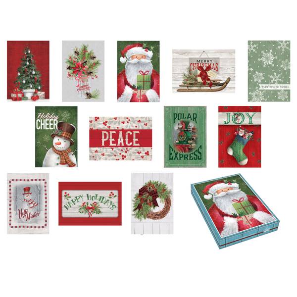 Paper Images 20 Count Country Christmas Box Cards Assortment - CBC401 ...