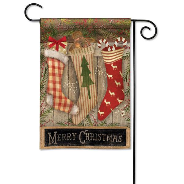 BreezeArt Christmas Stockings Garden Flag 30129 Blain's Farm & Fleet