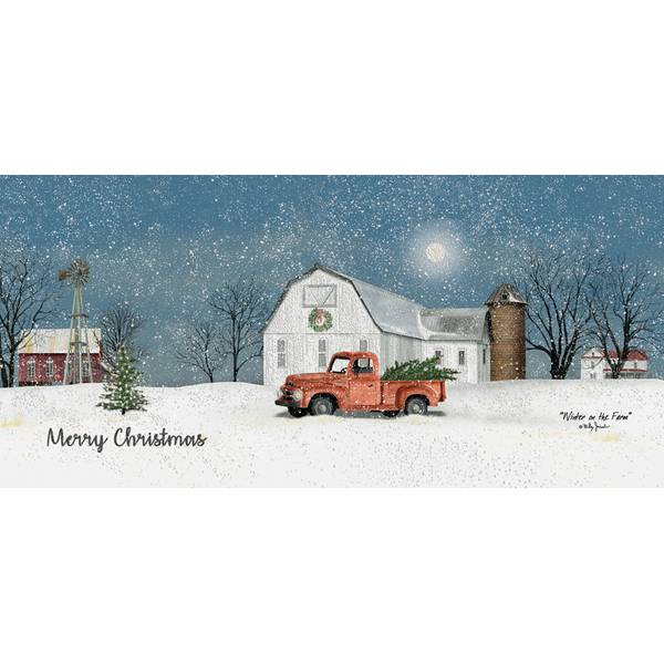 LPG Greetings 14ct Winter on the Farm Glitter Christmas Cards