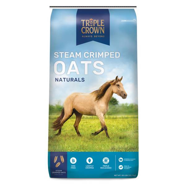 Triple Crown 50 lb Steam Crimped Oats - G4118 | Blain's Farm & Fleet