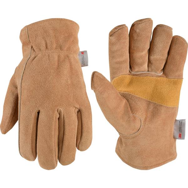 Photo of Men's Insulated Split Cowhide Winter Leather Work Gloves