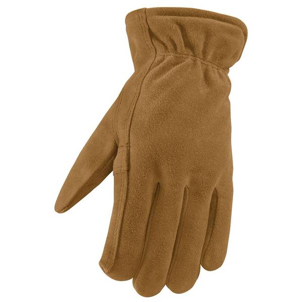 Wells Lamont  Brown  Men's  Extra Large  Suede Cow Leather  Winter  Gloves 