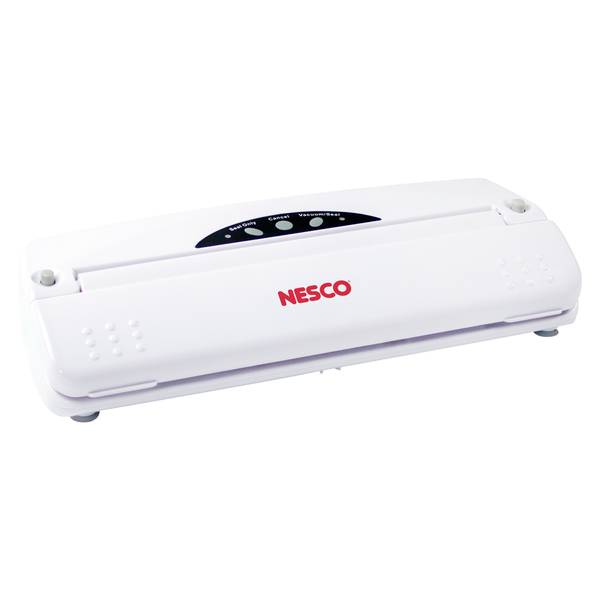 Nesco VS-02 Food Vacuum Sealing System with Bag Starter Kit Black/Silver