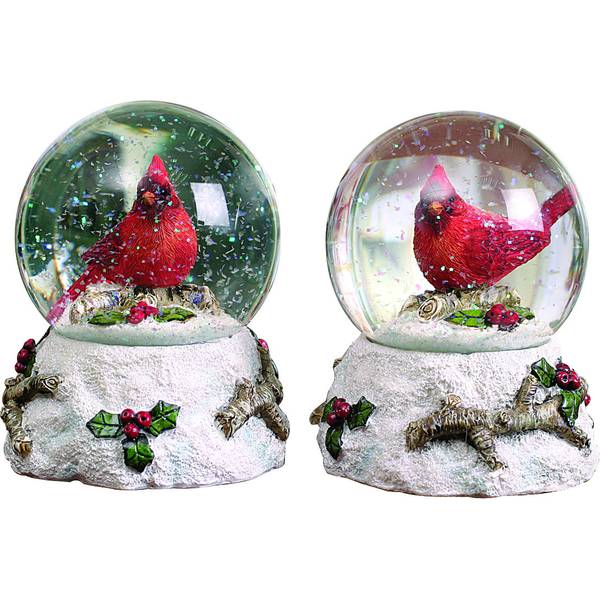 Valyria Glass Cardinal Water Globe Assortment - W0922 | Blain's Farm ...