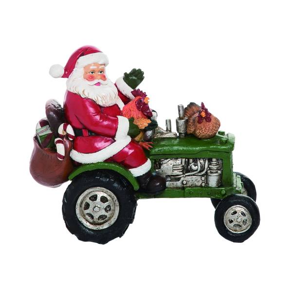 Valyria Santa on Tractor Figurine - Y5982 | Blain's Farm & Fleet