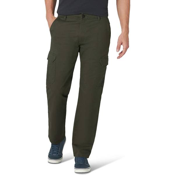 Lee Men's Extreme Motion Twill Cargo Pants, Frontier Olive, 34x29 ...