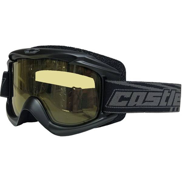 Castle X Stage Blackout OTG Snow Goggle Snowmobile Dual Pane Lens w Nose Guard