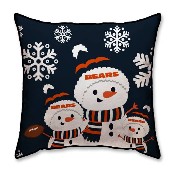 Pegasus Sports Chicago Bears 18"x18" Snowman Pillow NFLSNO186BEA