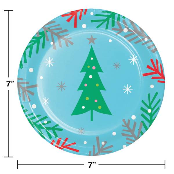 Creative Converting 8-Count Holiday Whimsy Tree Luncheon Plates ...