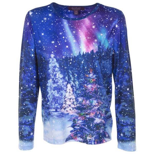 women's plus size christmas tops