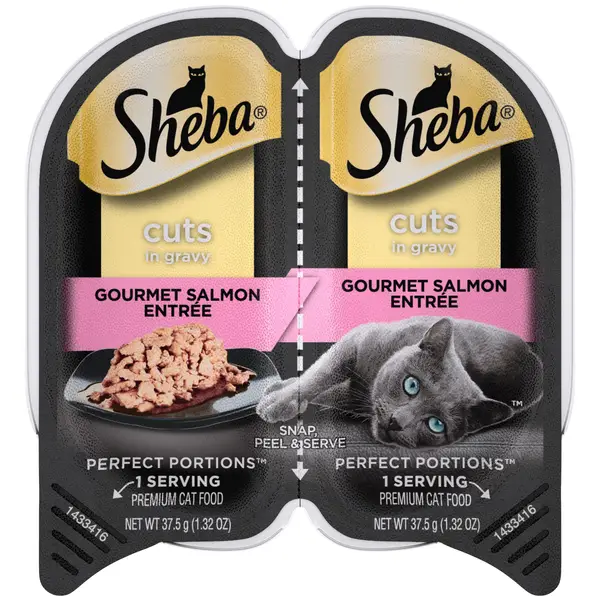 Sheba 2.65 oz Perfect Portions Salmon Cuts Cat Food SHE11418