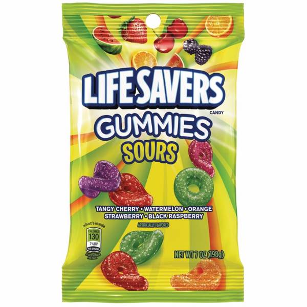 Lifesavers 7 oz Gummy Sours - 019000170498 | Blain's Farm  Fleet