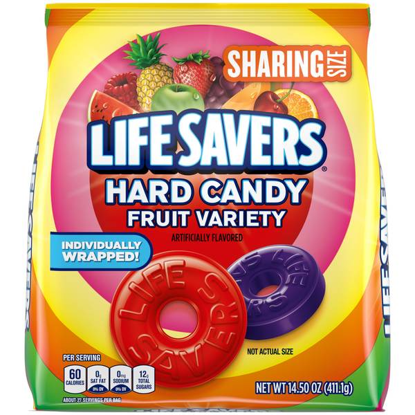 Photo of 14.5 oz Hard Candy Fruit Variety Candy Bag Sharing Size