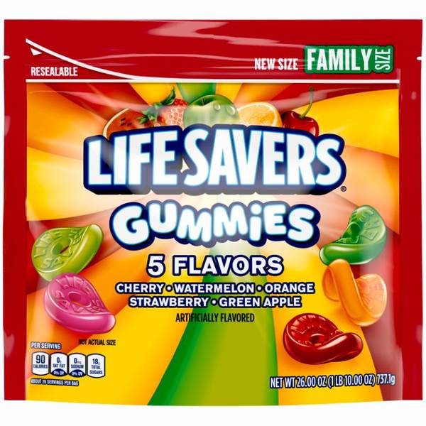 Lifesavers 26 oz Gummies 5 Flavor Family Size - 022000280357 | Blain's ...