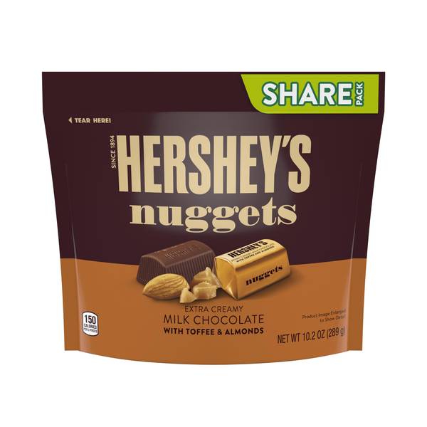 Hershey's 10.2 oz Extra Creamy Milk Chocolate with Toffee and Almonds ...