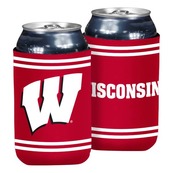 Logo Chair Wisconsin Badgers Oversized Flat Can Cooler