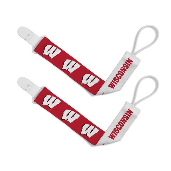 NCAA 2-Pack Wisconsin Badgers Pacifier Clips - WIS2010 | Blain's Farm ...