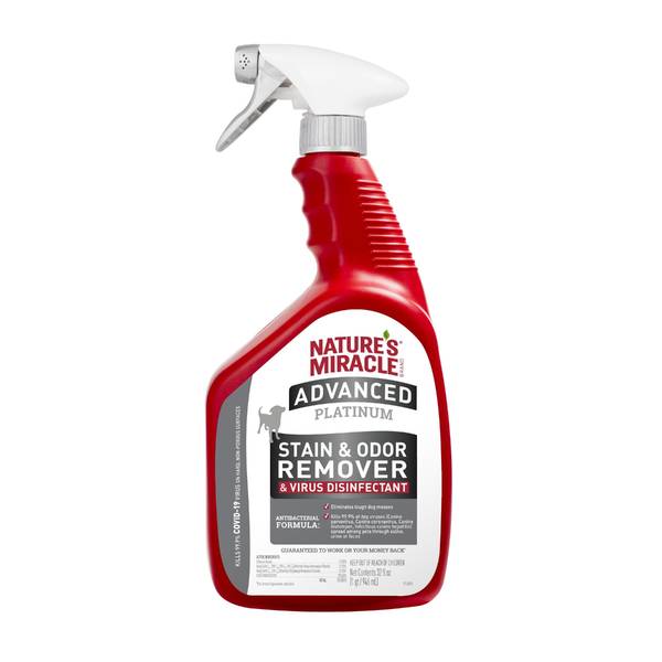 Nature's Miracle 32 oz Advanced Platinum Disinfectant Dog Stain and
