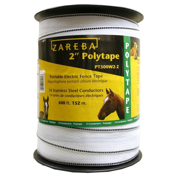 USA Dare 1 1/2" Poly WHITE Electric Fence Horse Tape 656ft  Heavy Duty EQUINE 