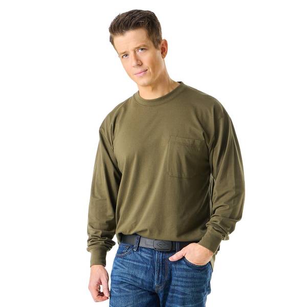 Photo of Men's Long Sleeve Lightweight Pocket Tee Shirt