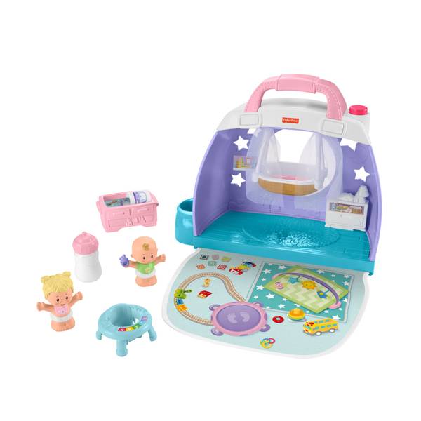 little people cuddle and play nursery