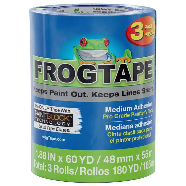 Frog tape masking tape wall bedroom greens greys