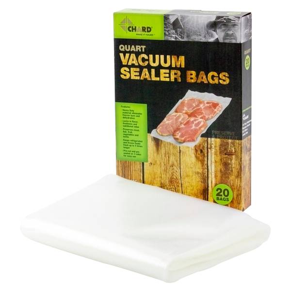 Chard 20 Count QuartSize Vacuum Sealer Bags VSBQ811 Blain's Farm