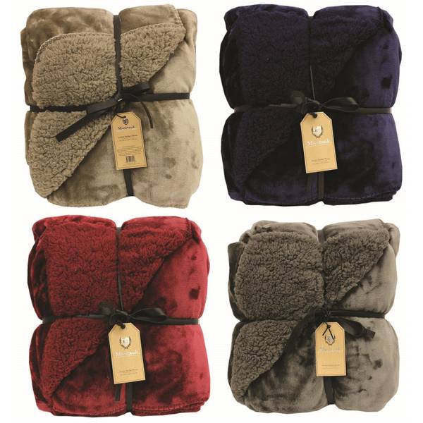 Northpoint Trading Montauk Solid Berber Throw Assortment 18805