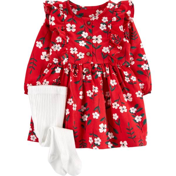 girls dress and tights set