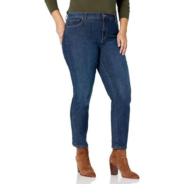 Gloria Vanderbilt Amanda Straight Leg Women's size 10 Short Green Denim  Jeans