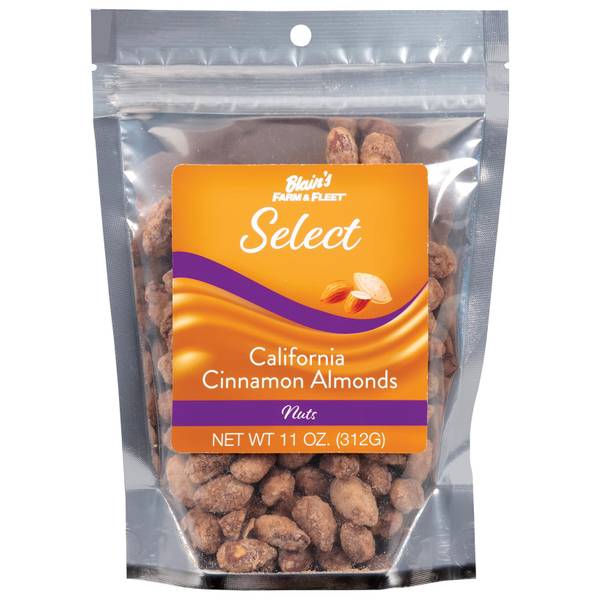Blain's Farm & Fleet 11 oz California Cinnamon Almonds 707388 Blain