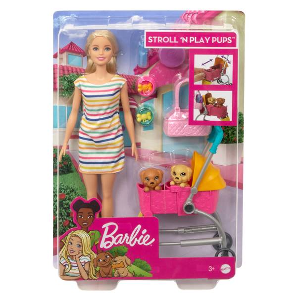 barbie stroller playset
