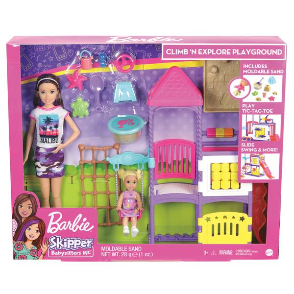 barbie skipper babysitters playset and dolls accessories assortment