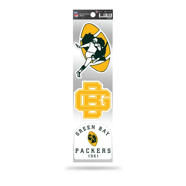 All Star Sports Green Bay Packers Double Up Die Cut Decal