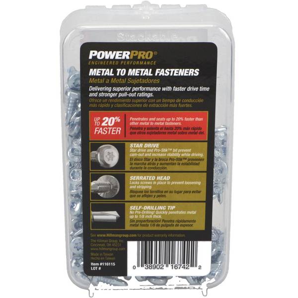 Photo of 225-Count 8-18 x 1/2" Pan-Head Self-Drilling Screws