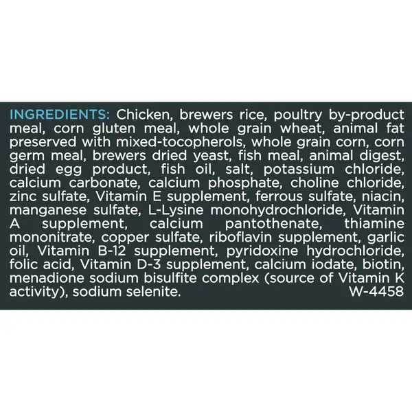 Pro plan ingredients clearance list