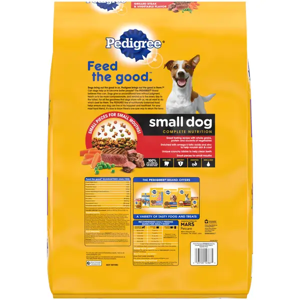 Calories in hotsell pedigree dog food