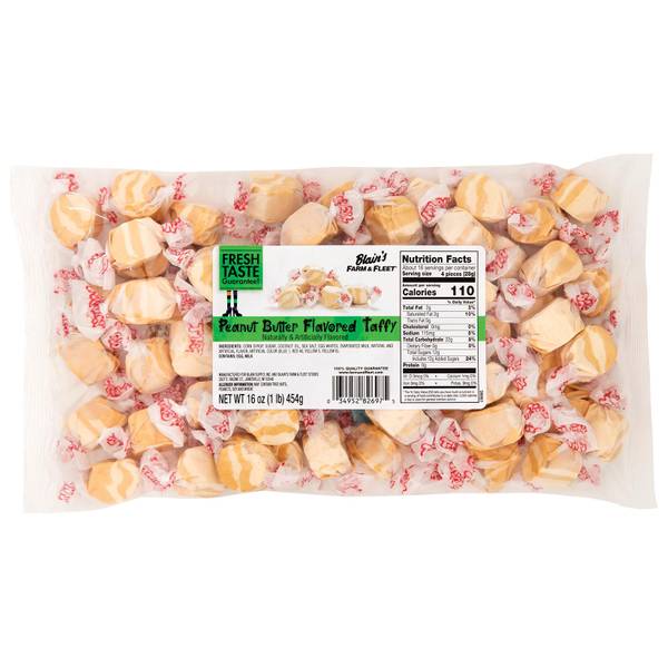 Photo of 16 oz Halloween Peanut Butter Salt Water Taffy