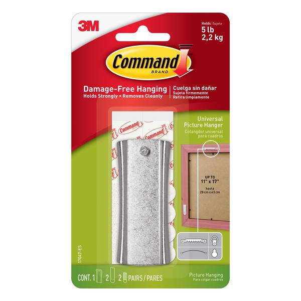 3M Command Universal Picture Hanger with Stabilizer Strips - 17047-ES ...