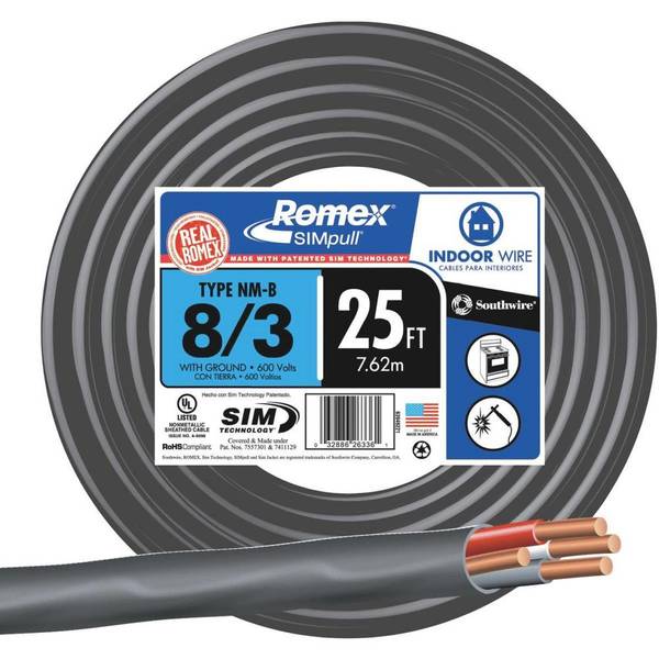 15 ft 6/3 NM-B WG Romex Wire/Cable 