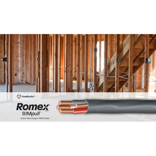 Southwire 6/3 Romex SIMpull Stranded Indoor Non-Metallic Wire (By