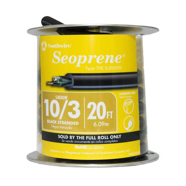 Photo of 20 ft 10/3 SJEOOW Cord